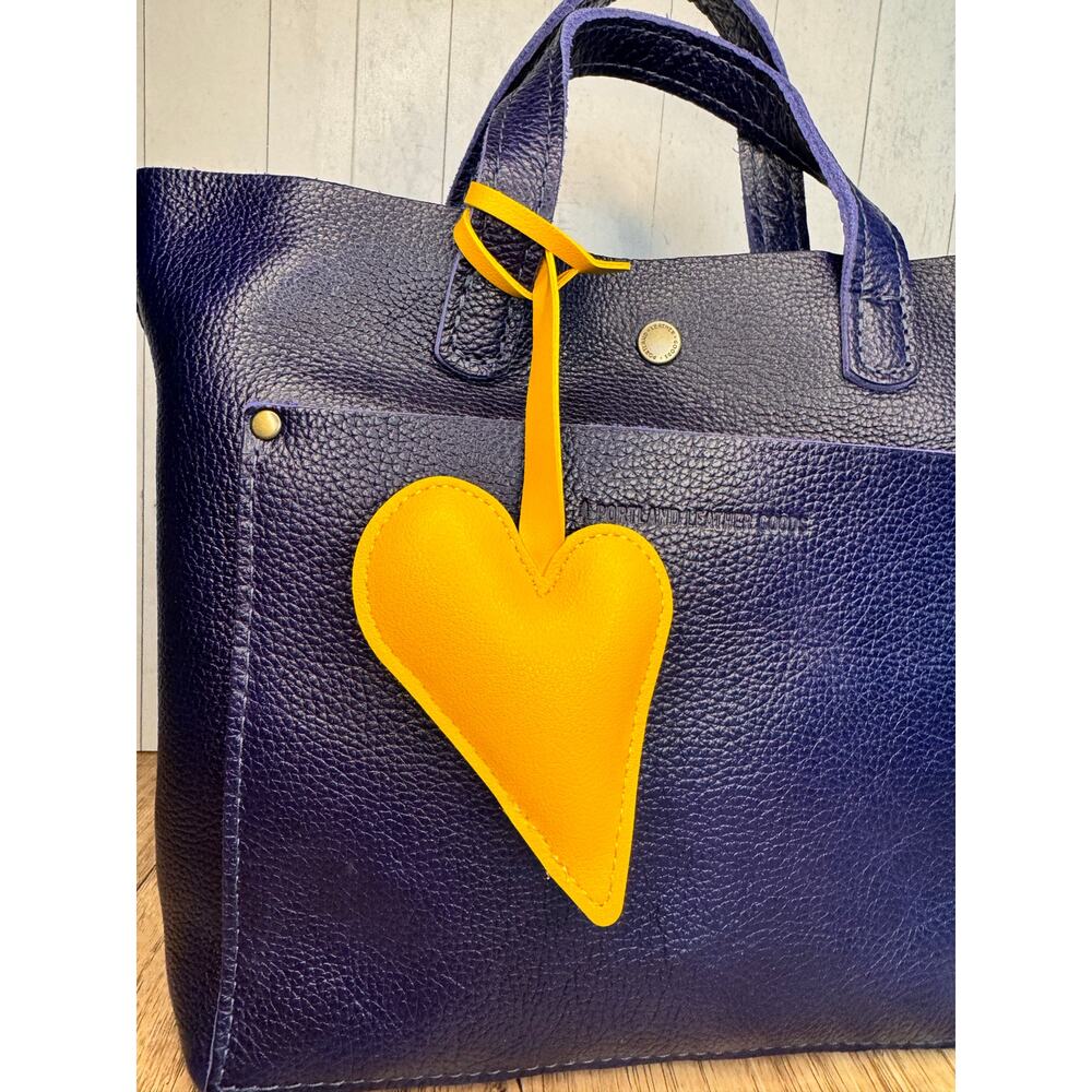 Gold Heart Yellow Heart Purse Charm Bag Flair NEW FAST SHIP Spring Accessory